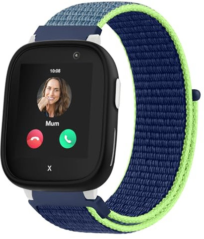 Oumida Kinder Nylon Armbänder kompatibel mit Xplora X6 Armband, Kids Smartwatch Uhrenarmbänder, Verstellbares Armband mit Klettverschluss, Weiches Ersatzband für Mädchen Jungen für Xplora X6 Play