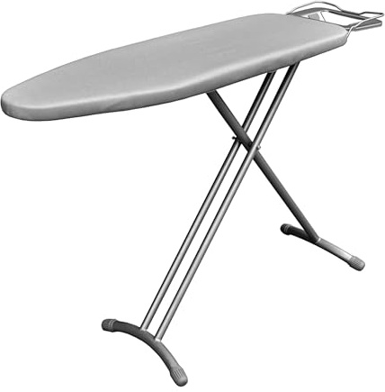 ElriBird Klappbarer Bügeltisch, 92 × 30 cm – höhenverstellbar bis 79 cm, stabil, mit hitzebeständiger Bügeleisenablage und Baumwollbezug – ideal für Hotels und Zuhause