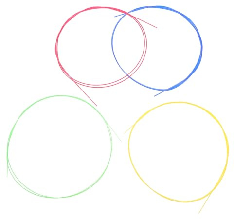 Ukulelensaiten U104 Nylon 4 Stück Bunte für Anfänger und Spieler | Ersatzteile mit Glatter Oberfläche, Leicht zu Montieren, Passend für Ukulele, Musikinstrumentenzubehör