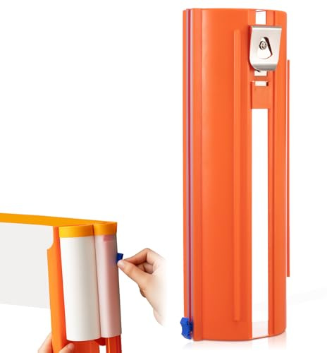 Hicarer Masking Film Dispenser with Cutter - Compatible with 2.3-10.2 Inch Height Masking Film Roll, Portable Paint Protection Tool for Walls, Cars, Furniture Renovation