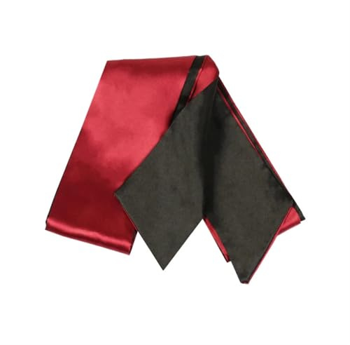 Silkesögonmask silke sovmask ögonskydd söt ögonbindel mörkläggning ögonmasker för sovande mask (röd svart)