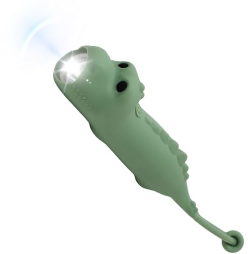LUPATDY Linterna Niños Recargable de Silicona, Linterna Infantil Linternas LED (Torch Dinosaur)