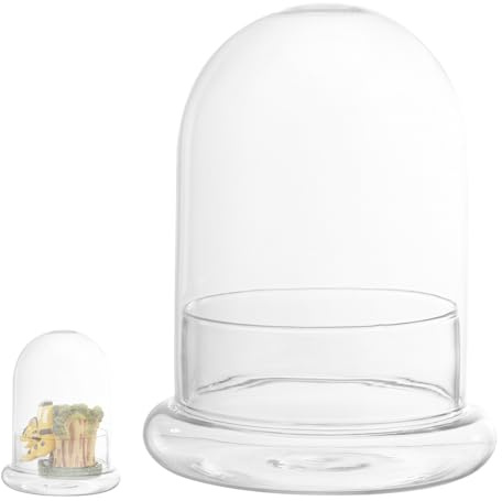BEBEMOKO Bouteille en Verre pour Terrarium Récipient Décoratif avec Trou d'Aération Cloche Transparente pour Plantes Micro-Paysage Créatif Décoration Maison Présent Fait Main Projet DIY