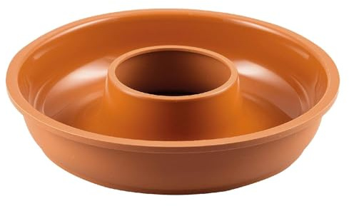 silikomart | SFT205 Stampo in Silicone Rotondo CIAMBELLONE, Antiaderente, Confezione da 4 Stampi per Dolci con Safe Ring, Ø 240 h 55 mm, Volume 1,5 l, Made in Italy