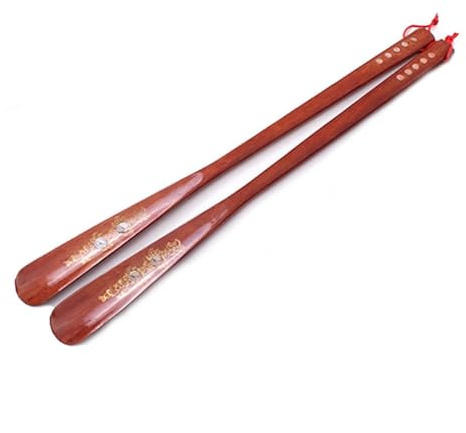 Calzador largo de madera con mango extendido para personas mayores y movilidad limitada, esencial para el hogar para un fácil acceso a los zapatos, para mayor comodidad