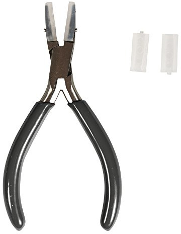 Rayher Platt tång med plastkäkar, 14 cm, för smycken, smycketång, pysseltång, 6915000