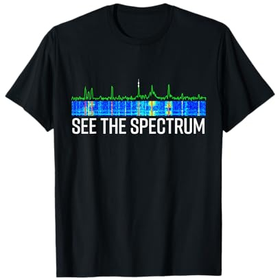 See The Spectrum Analyzer Waterfall Display Funny HAM Radio T-Shirt