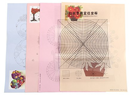 Carta Di Localizzazione Per Quilling, 8Pcs 16 Modello Quilling Linea Di Carta, Rilascio Fai Da Te Disegno Carta Quilling, Per La Creazione Di Un Set Di Decorazione Artigianale Per Principianti