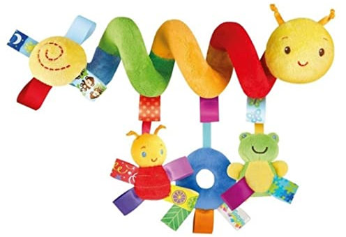 LIAOLI Autositz Rassel Baby Kinderwagen Spielzeug Spirale Auto Hängende Aktivität Spirale Kleinkind Kinderwagen Spielzeug