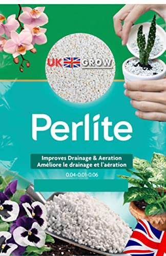 UK GROW Premium Horticultural Perlite P35 3-5mm 1L 3L 5L 10L 20L 25L 30L 35L Horticultural Perlite potting compost (5L)