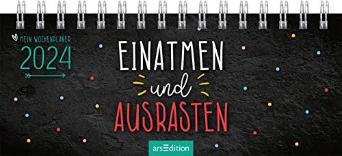 Mini-Tischkalender Einatmen und ausrasten 2024