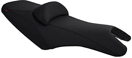 Moto Discovery Funda de Asiento Compatible con Yamaha T-MAX 500 2008-2011/530 2012-2016 Color Negro (E)