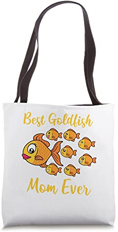 Best Goldfish Mom Cute Baby Goldfish Tote Bag
