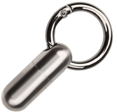 Hamans Tragbare Pillendose, wasserdichter Pillenhalter, Schlüsselanhänger, Titan, EDC, Pillendose