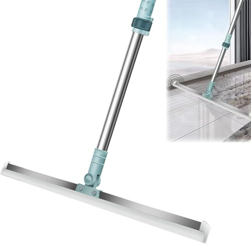 Raschietto retrattile in silicone per pavimenti e bagno, 35/50 cm, scopa magica retrattile, raschietto per pavimenti in silicone per bagno (50 cm)