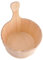 Seau de sauna en cèdre - Seau de sauna de 4 litres en cèdre, seau avec poignée | Kit multifonction de seau et louche, seau de sauna traditionnel portable pour sauna, salle de vapeur, bain (10,63