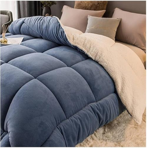 Kaschmirdecke Dicke Warme Kaschmirdecke Wolle Herbst Und Winter Verdickte Warme Bettwäsche Dicke Warme Kaschmirdecke Kernverdickte Lammwolldecke(C,180x220cm/3kg)
