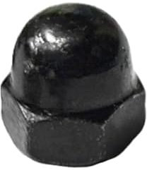 2/5/20 Stück Messing-Hutmuttern aus Stahl mit schwarzem Edelstahl, Hutmuttern M3, M4, M5, M6, M8, M10, M12, Hutmuttern, Hutmuttern mit Kuppelkopf und Sechskantmuttern(Steel with black,M4 20pcs)