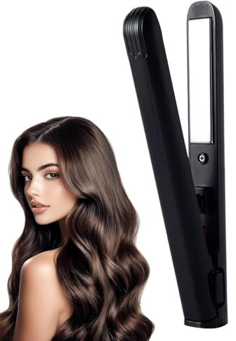 MiniLisseur Cheveux Sans Fil, 2 En 1 Céramique Lisseur Boucleur Cheveux 2 En 1 Lisseur Portable Sans Fil Portable Fer A Lisser Lisseur Boucleur Minis Fer À Lisser En Céramique Pour Pelos Court Y Largo