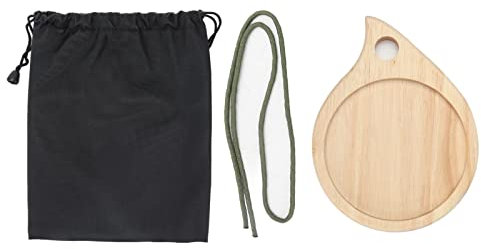 Schneidebrett, Runde Mini-Schneideplatte für Obst und Gemüse, Leicht zu Halten und zu Reinigen mit Tragbarer Tasche, Ideal für Outdoor-Camping, Wandern