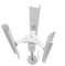 Qerwsdty Modèle de Générateur Éolien Vertical à Trois Pales Générateur sans Balais à Aimant Permanent Triphasé Outils D'Éolienne à Basse Vitesse DIY