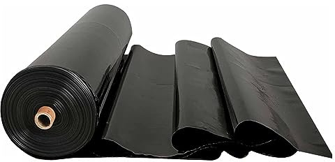 Revestimiento de Caucho para estanques, Lona Negra para estanques koi, paisajismo de Jardines, Piscinas y Fuentes, Membrana Impermeable Resistente a los Rayos UV, 2 x 5 m, 3 x 7 m, 4 x 10 m,