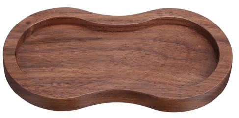 LIFKOME Vassoio Portaoggetti in Legno Color caffè per Organizer da Scrivania Semplice e Moderno, Salvaspazio e Facile da Trasportare, per Camere da Letto e Tavolini Laterali
