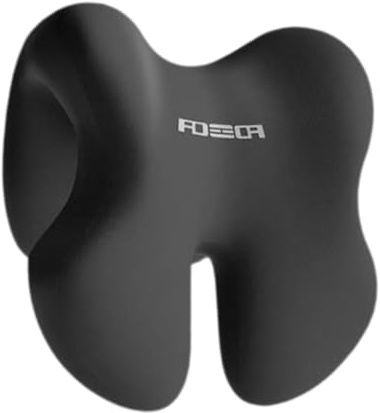 Appuie-Tête pour Chaise De Bureau, Support de Nuque Ergonomique, Coussin de Soutien Dorsal pour Chaise de Bureau, Repose-Tête Chaise Amovible, Oreiller Cervical En Mousse à Mémoire de Forme, Noir