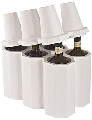 Propac z-cant6 Weinregal aus Polystyrol, 35 x 23 x 34,5 cm, Stück 10