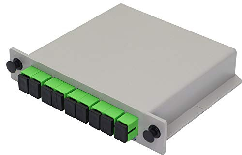 GINTOOYUN 1 x 8 Glasfaser-Splitter SC/APC Splitter Kassettenkarte Einstecken Singlemode für Hausverdrahtung, Ingenieurprojekte, Glasfaser-LAN