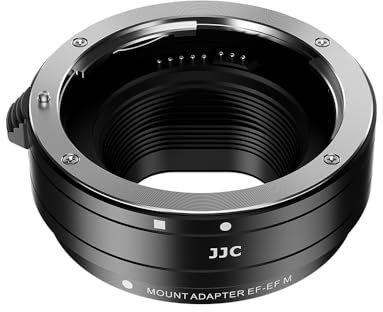 JJC Autofokus EF-EOS M Objektiv Adapter für Canon EF/EF-S Objektive EF-EOS M Kamera EOS M M2 M3 M5 M6 M6 Mark II M10 M50 M100 - elektronische Kommunikation unterstützt