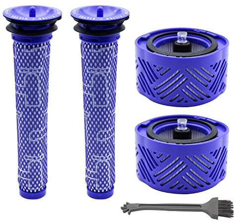 KENSHIRE 4er-Pack HEPA-Staubsaugerfilter, kompatibel mit Dyson V6 Nachfiltern, Absolute Animal Motorhead-Teile-Ersatzteile