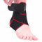 Teylam Bandage de cheville réglable, bandage de cheville flexible, support de cheville ultra fin, soutien de la cheville pour la course à pied,la cheville droite et gauche (rouge 1 pièce)