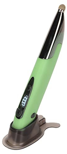 ASHATA Ratón de Lápiz Inalámbrico, Ratón de Lápiz Recargable de Bolsillo óptico Inalámbrico, Recargable, Luminoso, Silencioso, Pequeño, Portátil, Bluetooth, 2,4 G, Modo Dual, Ratón de Lápiz(Verde)