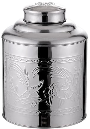 Healeved Tea Storage Container Airtight Biscuit Tins Coffee Sugar Canisters Stainless Steel Food Storage Jars with Lids for Biscuit, Loose Leaf Tea, Sugar, and Coffee