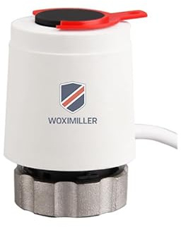 TopHomer Testina di ricambio standard per valvola termostatica, AC 230 V, IP54 NC, M30 x 5 mm, attuatore termico elettrico per sistemi di riscaldamento a pavimento