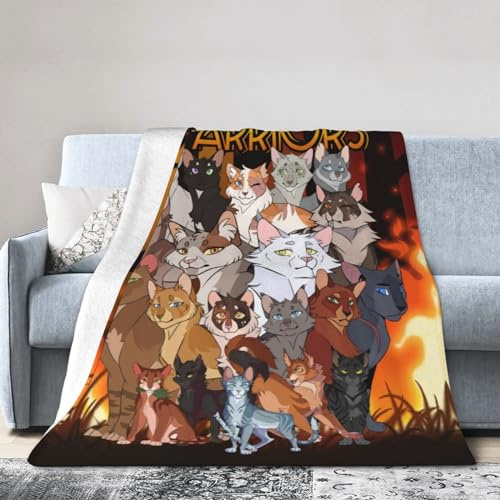 Katzendecke für Damen, Mädchen, Goys, Haustier, Kinder, weich, warm, gemütlich, Überwurf, Sofa, Bett, Fleece-Reisedecke, Geschenke, 152,4 x 127 cm