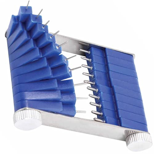 Kit Limpieza Carburador Moto y Coche con Galgas de Precisión 0,45–1,5 mm – Juego 20 Agujas para Boquillas Chiclets – Herramienta Ajuste y Medición Chiclés – Limpieza Inyectores y Carburadores
