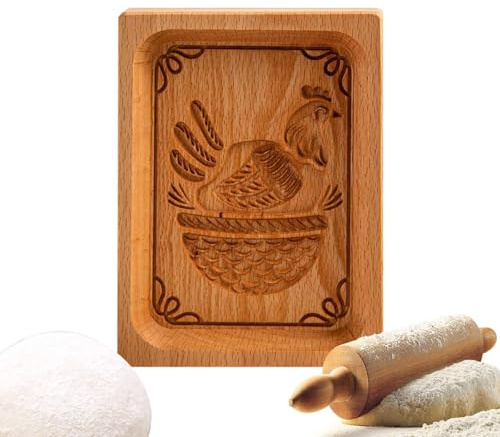 Keksformen Aus Holz | Backform | Model | Ausstechform | Keksformen Cookie Mold Cutter Presse Prägeform Ostern Backwerkzeug(A)