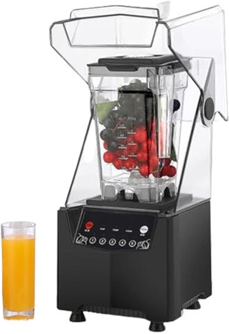 Commercial Smoothie Machine, Commercial Milk Tea Shop Cover, Wall-Breaking Food Processor, Fully Automatic Ice Crusher, Smoothie Machine