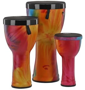 GEWA Liberty Djembé Nestable - Set composto da: 8, 10, 12 - Motivo: Batik