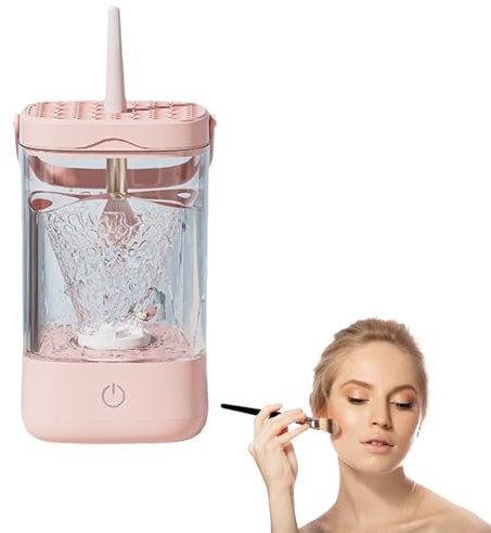 Xinlie Machine ÉLectrique Automatique de Nettoyage de Pinceaux Nettoyeur de Pinceaux de Maquillage Nettoyeur et Sécheur de Pinceaux de Maquillage pour Pinceaux de Maquillage de Toutes Tailles