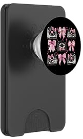 Coquette Bow Dj Disc Jockey - Tocadiscos para niña y mamá, color rosa PopSockets PopWallet para MagSafe