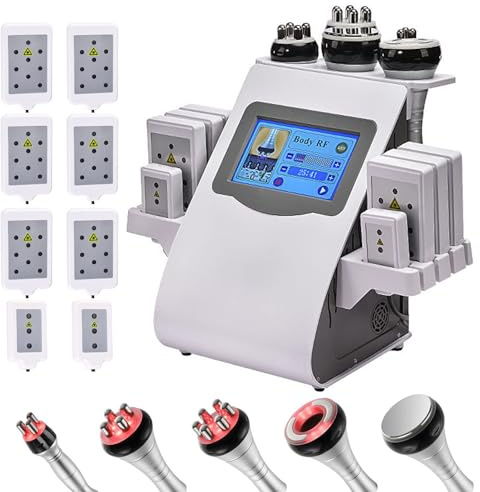 lipocavitation radiofrecuence 6 en 1 de radiofrecuencia 40 K - Aparato de masaje facial y corporal