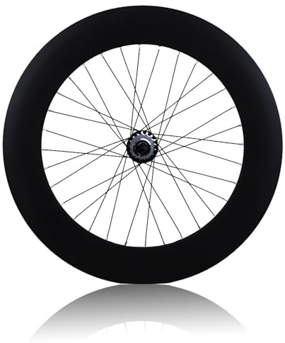 Fixed Gear 700C Laufradsatz 17T 32 Speichen V-Bremse 100mm/120mm Bahnrad-Laufräder Fixie-Einzelgeschwindigkeit-Räder Vorder- Und Hinterrad Für 23C Höhe 40/90 Mm