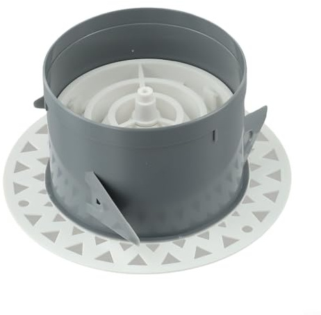 Niceminiwall 75mm and 100mm Round Air Vent Ceiling Diffuser Grill Cover for Bathroom Kitchen Extractor Fan Ventilation System, White ABS and Stainless Steel Construction