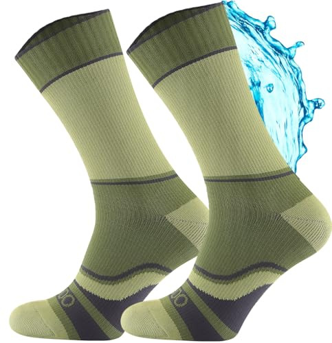 TODO Calze impermeabili uomo e donna con mambrane calze da trekking impermeabili verde cachi 37-39