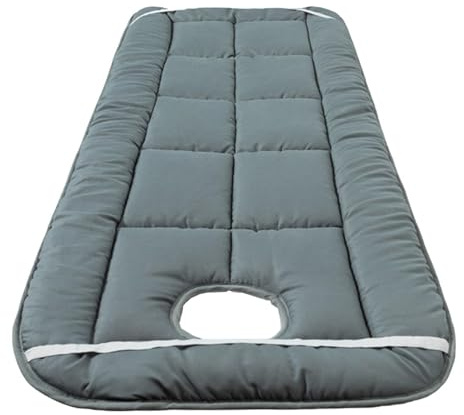 lmoikesz Coprimaterasso per massaggi con fasce elastiche, imbottitura confortevole, facile da pulire, trapuntato, con copritesta in poliestere morbido e spesso per il viso, salone di bellezza