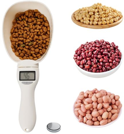 Electronic Measuring Spoon, 800g Digital Measuring Spoon with Conversion Scale, High Precision with LCD Screen, Smart Adjustable Measure Cup for Kitchens Cooks Bakers Pet Feeding (1)