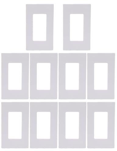TARSHYRY Kit di 10 Staffe di Montaggio a Scatto per Placca a Muro, con Fissaggio Sicuro e Finitura Lucida, per Placca a Muro 80301 SW Decora Plus a 1 modulo.